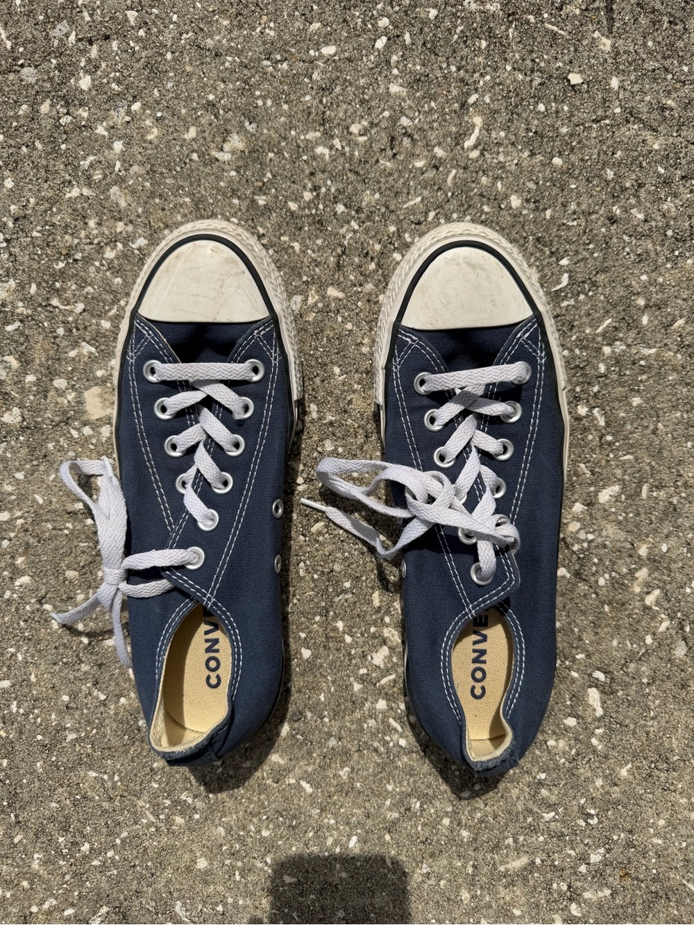 Converse women’s Navy and grey Low Top Canvas Sneakers 2 pairs